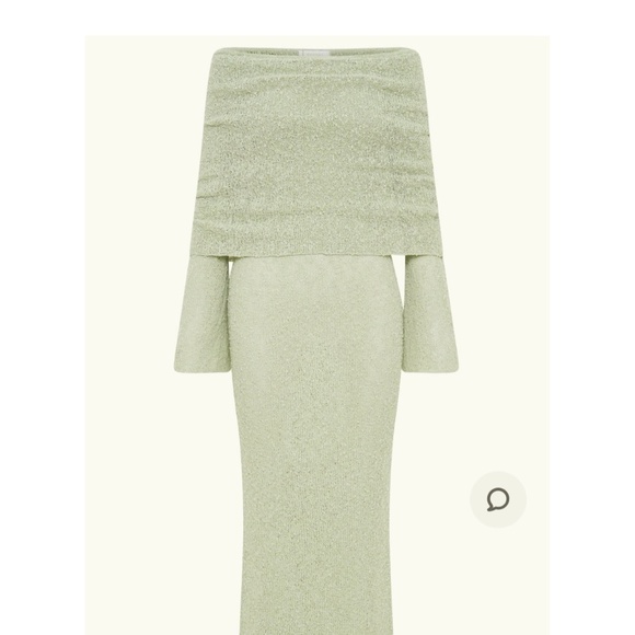 chinese dress ladies Marisol - Off Shoulder Maxi Boucle Dress